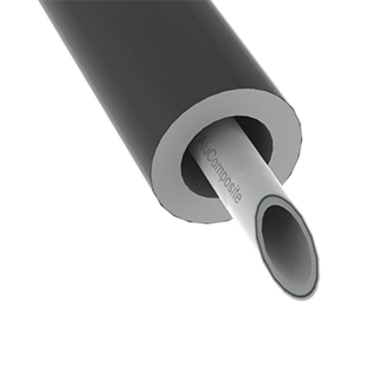 AluComposite rör med isolering rulle 16x2 50 m – DinVVS.se
